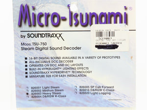SoundTraxx Micro-Tsunami 826003 TSU-750 Heavy Steam DCC/Sound Decoder