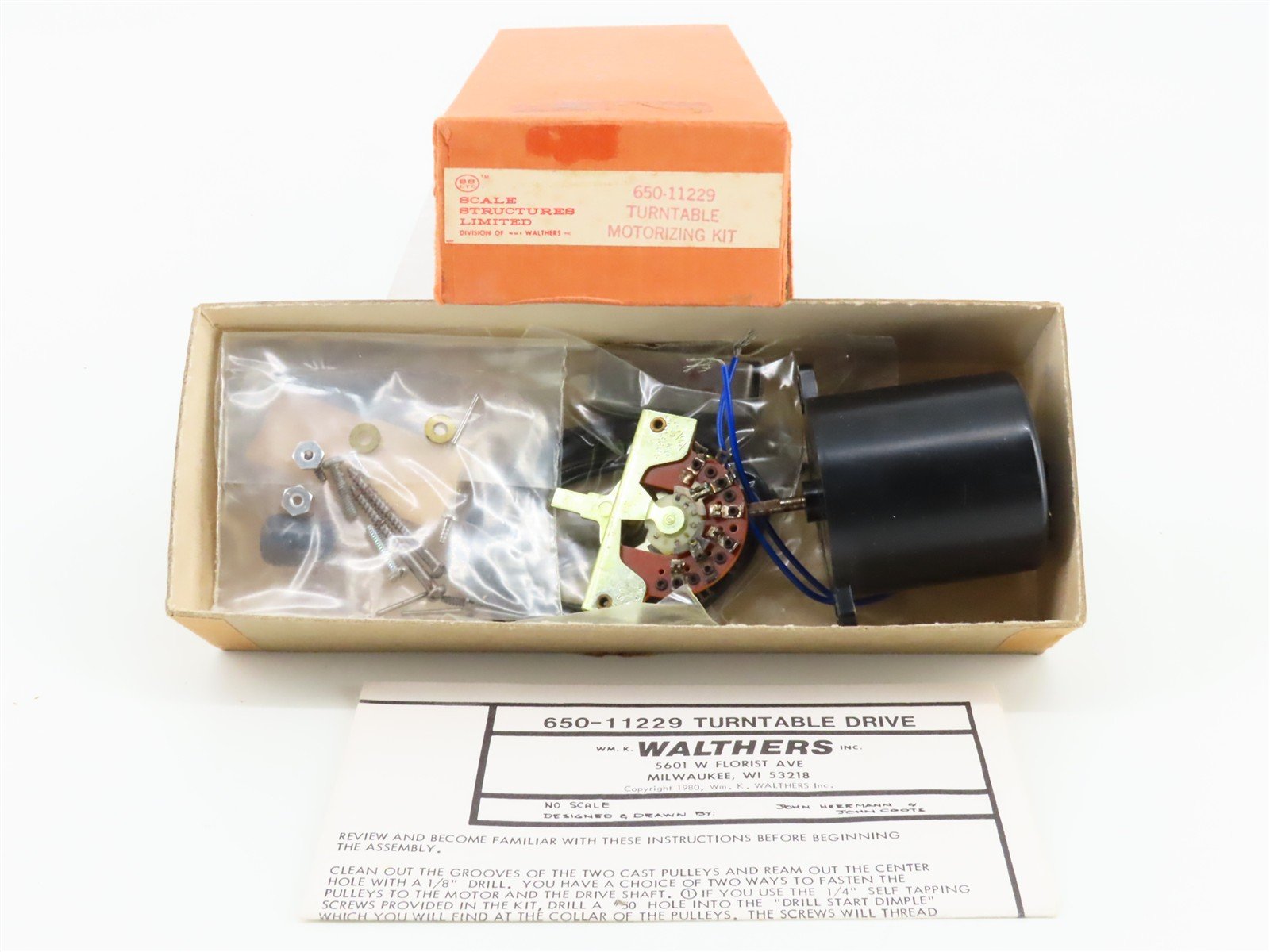 HO Scale SS LTD / Walthers #650-11229 Turntable Motorizing Kit - Not Working