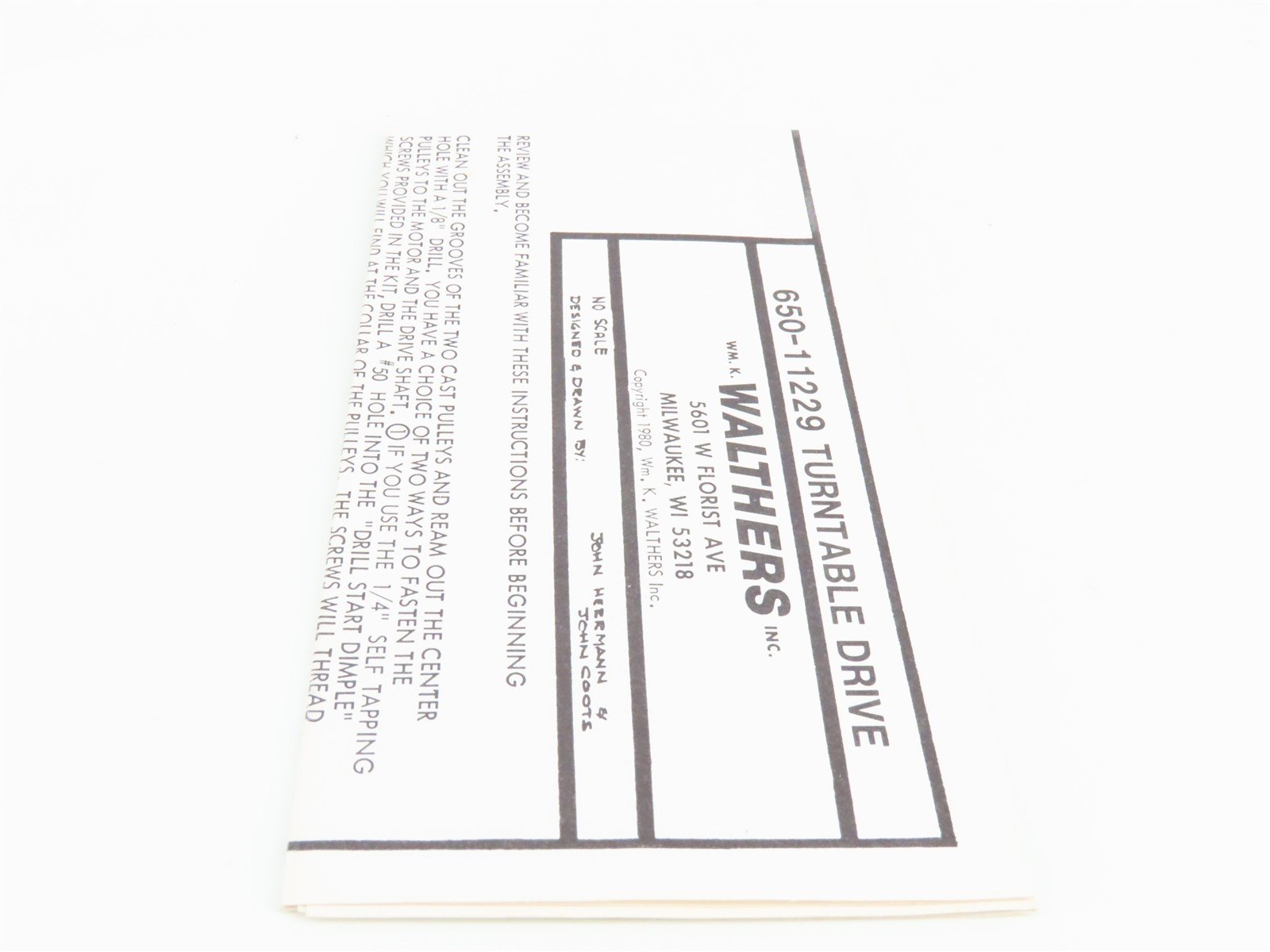 HO Scale SS LTD / Walthers #650-11229 Turntable Motorizing Kit - Not Working