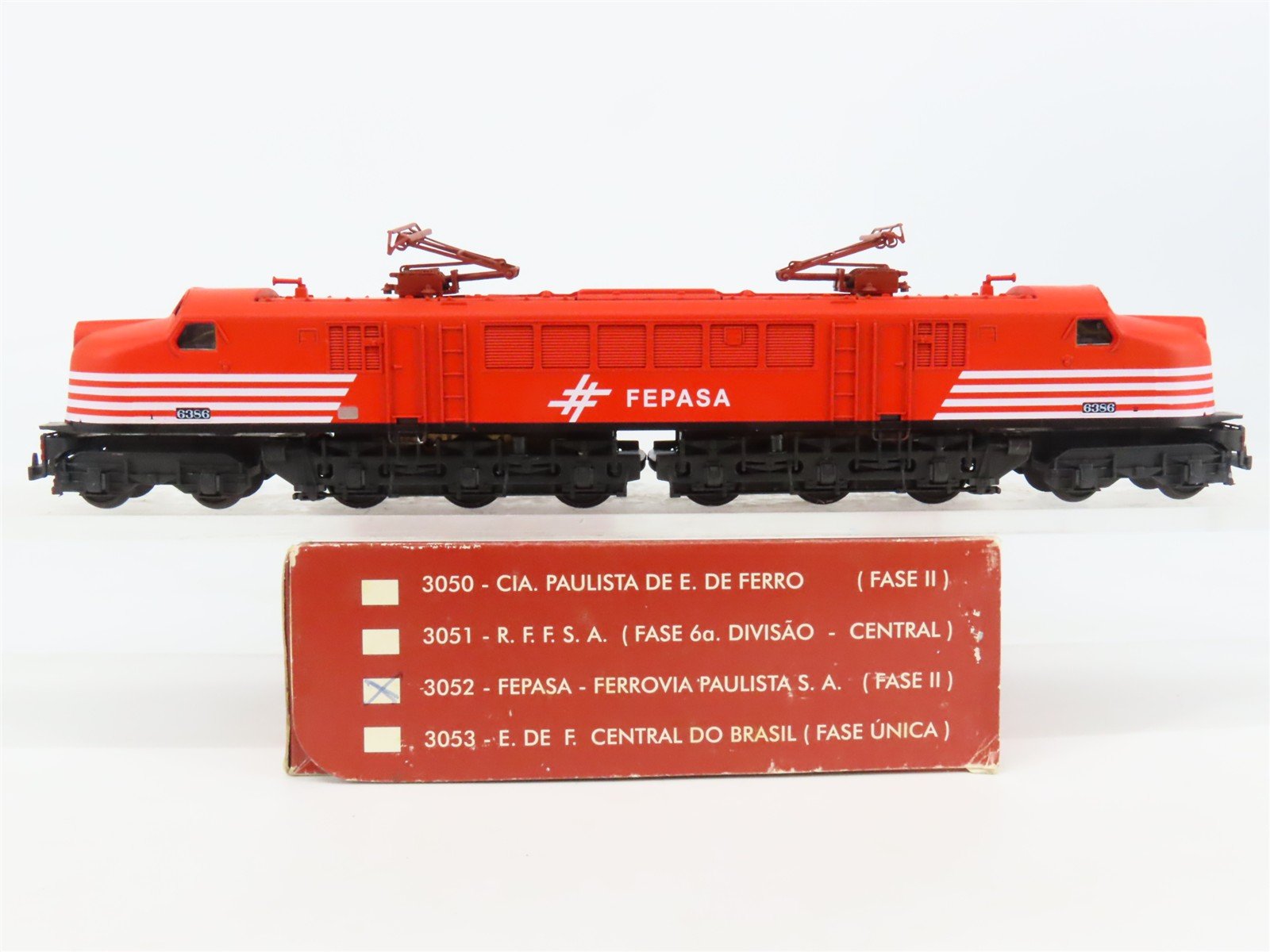HO Scale Frateschi 3052 Fepasa 2-C+2-C Electric Locomotive #6386