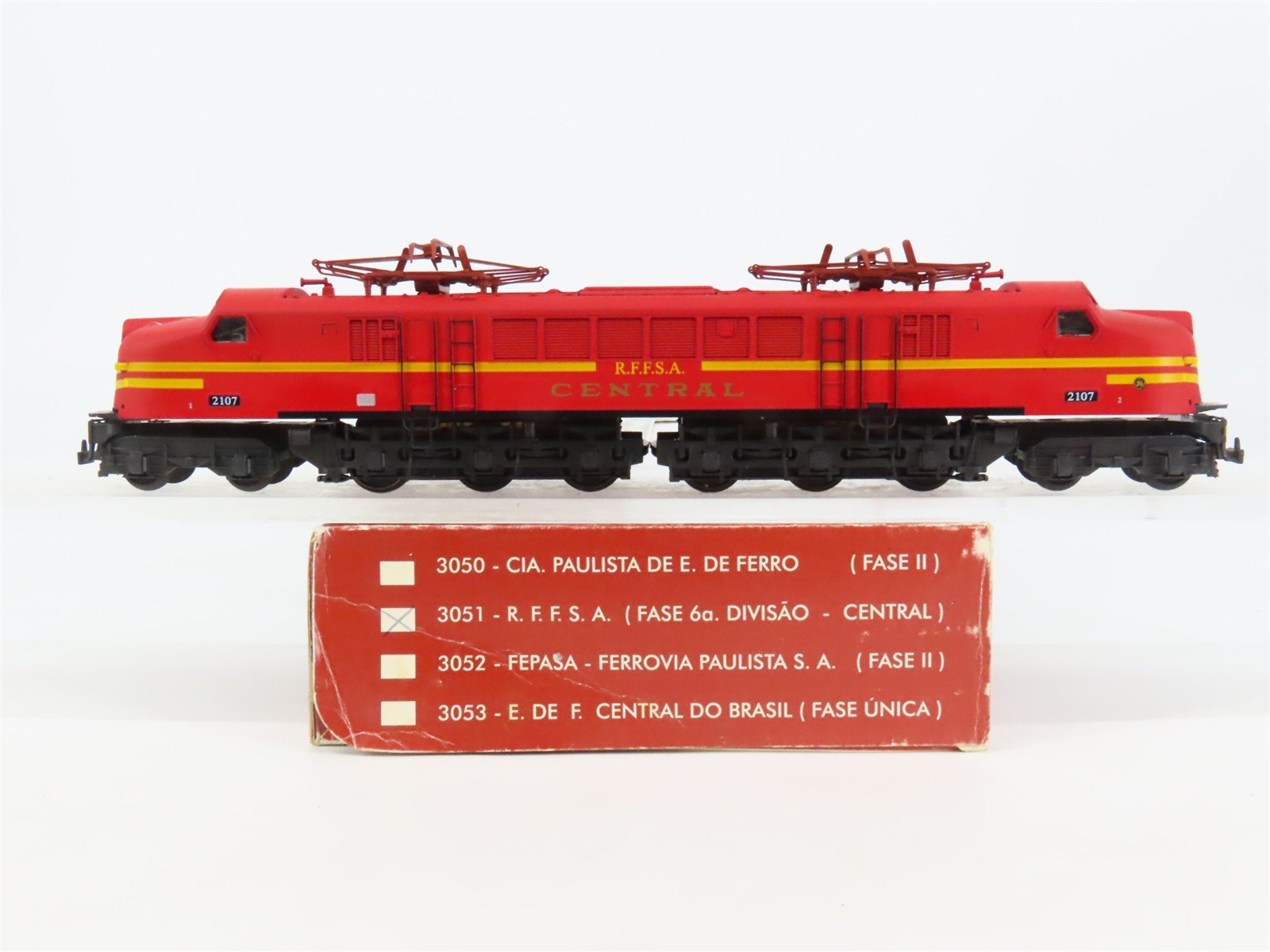 HO Scale Frateschi 3051 RFFSA Central 2-C+2-C Electric Locomotive #2107