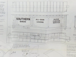 HO Scale Ambroid Kit No 2 SOU Southern Railway All Door Box Car #9800