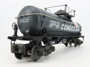 O 3-Rail K-Line K-639104 Conoco Gray Single Dome Tank Car Bank #1112 w/ Display