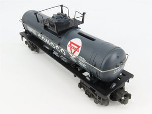 O 3-Rail K-Line K-639104 Conoco Gray Single Dome Tank Car Bank #1112 w/ Display