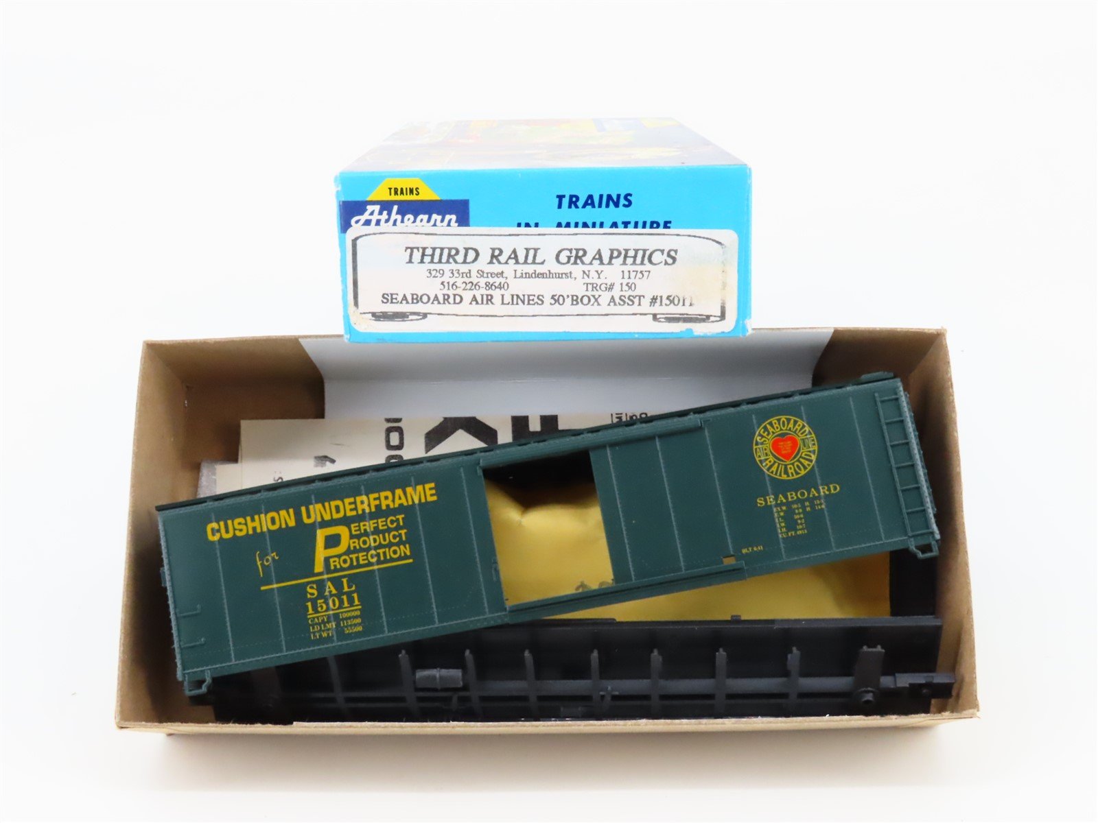 HO Scale Athearn/Third Rail Kit SAL Seaboard Air Line 50' Box Car #15011