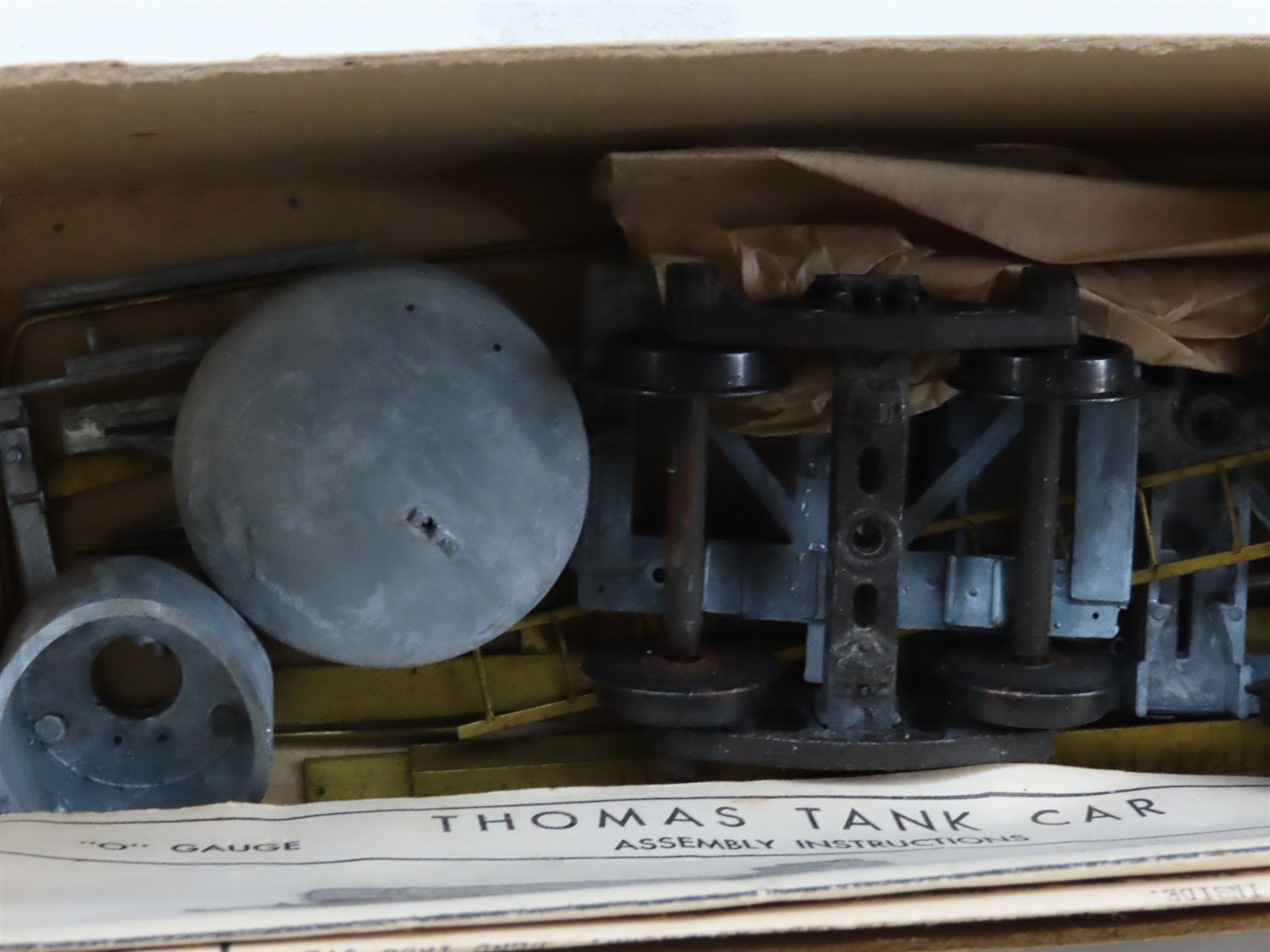 O Scale 2-Rail Thomas Industries BRASS Kit Undecorated Single Dome Tank Car