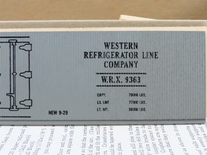 O Scale 2-Rail All-Nation Kit 3569 WRX Green Bay Route 40' Wood Reefer #9363