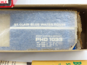 O Scale 2-Rail All-Nation Kit 6204 PHD St. Clair Blue Water 40' Box Car #1033