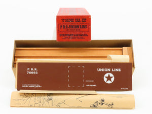 O Scale 2-Rail Stewart-Lundahl Kit PRR Union Line 35' Wood Box Car #76093