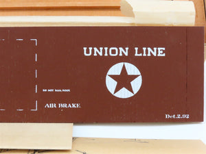 O Scale 2-Rail Stewart-Lundahl Kit PRR Union Line 35' Wood Box Car #76093