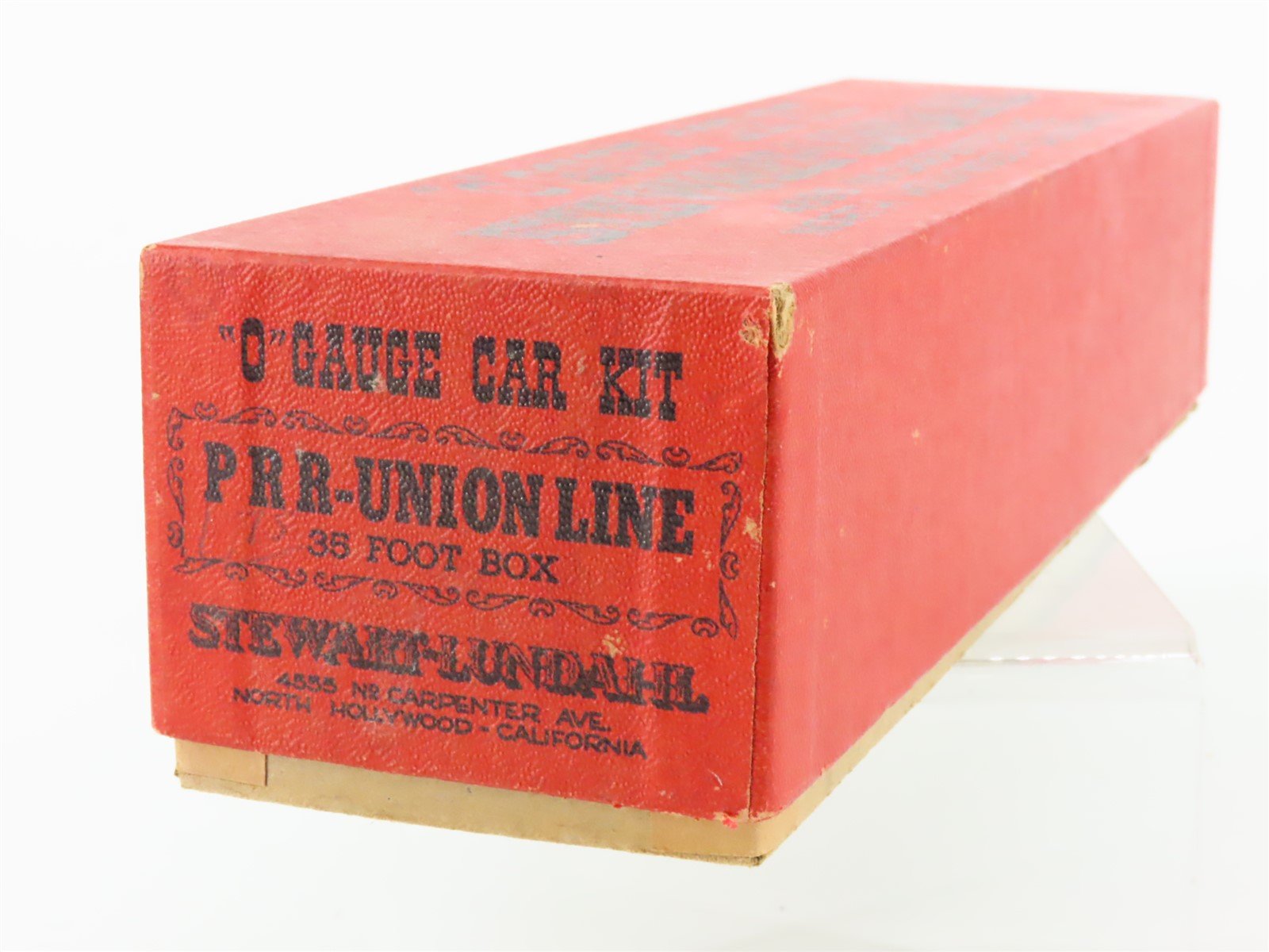 O Scale 2-Rail Stewart-Lundahl Kit PRR Union Line 35' Wood Box Car #76093