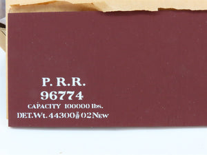 O Scale 2-Rail Stewart-Lundahl Kit PRR Pennsylvania 35' Wood Box Car #96774