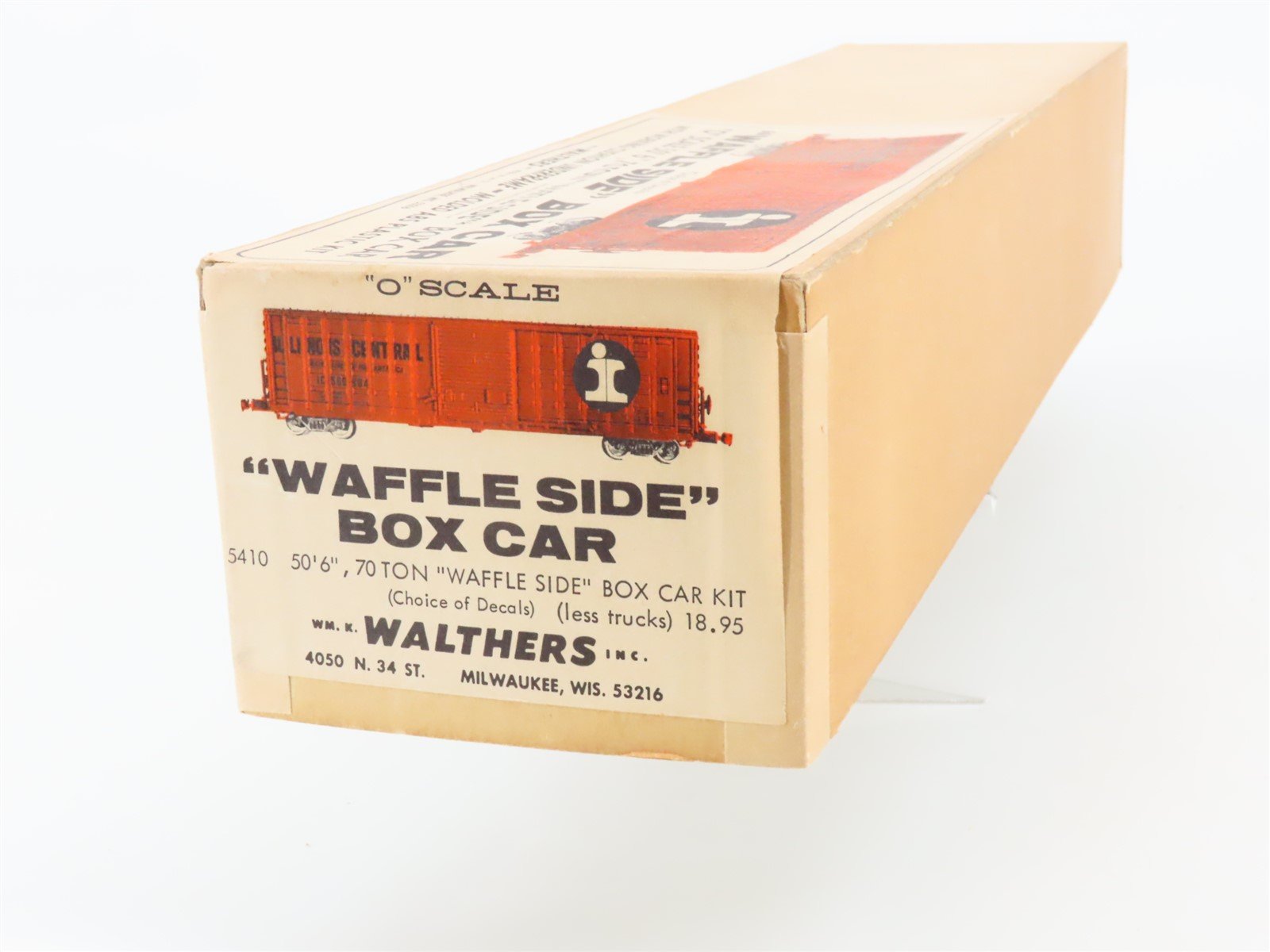 O Scale 2-Rail Walthers Kit #5410 Undecorated 50' Waffle Side Box Car