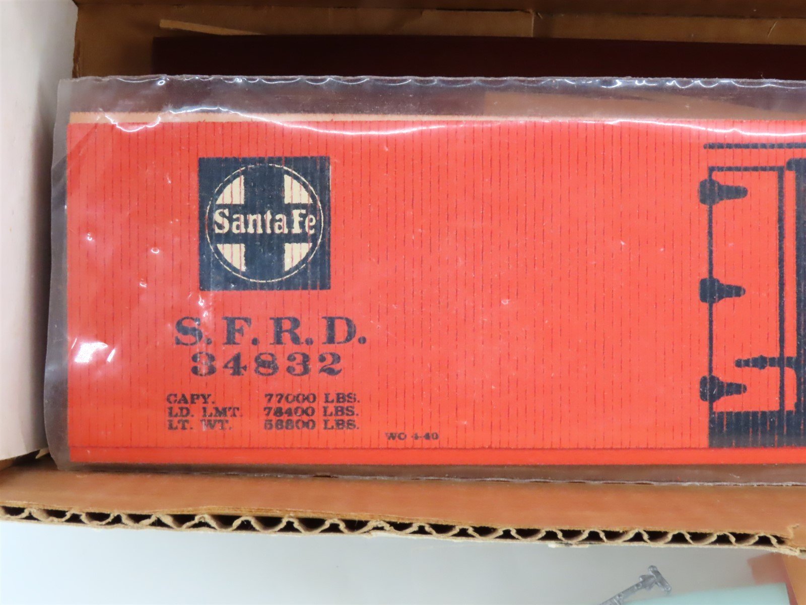 O Scale 2-Rail All-Nation Kit #3568 SFRD/ATSF El Capitan 40' Wood Reefer #34832