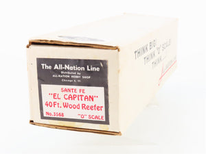O Scale 2-Rail All-Nation Kit #3568 SFRD/ATSF El Capitan 40' Wood Reefer #34832