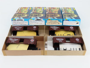 LOT of 4 HO Scale Athearn Bev-Bel Kits SAL Seaboard Air Line 40' Box Cars