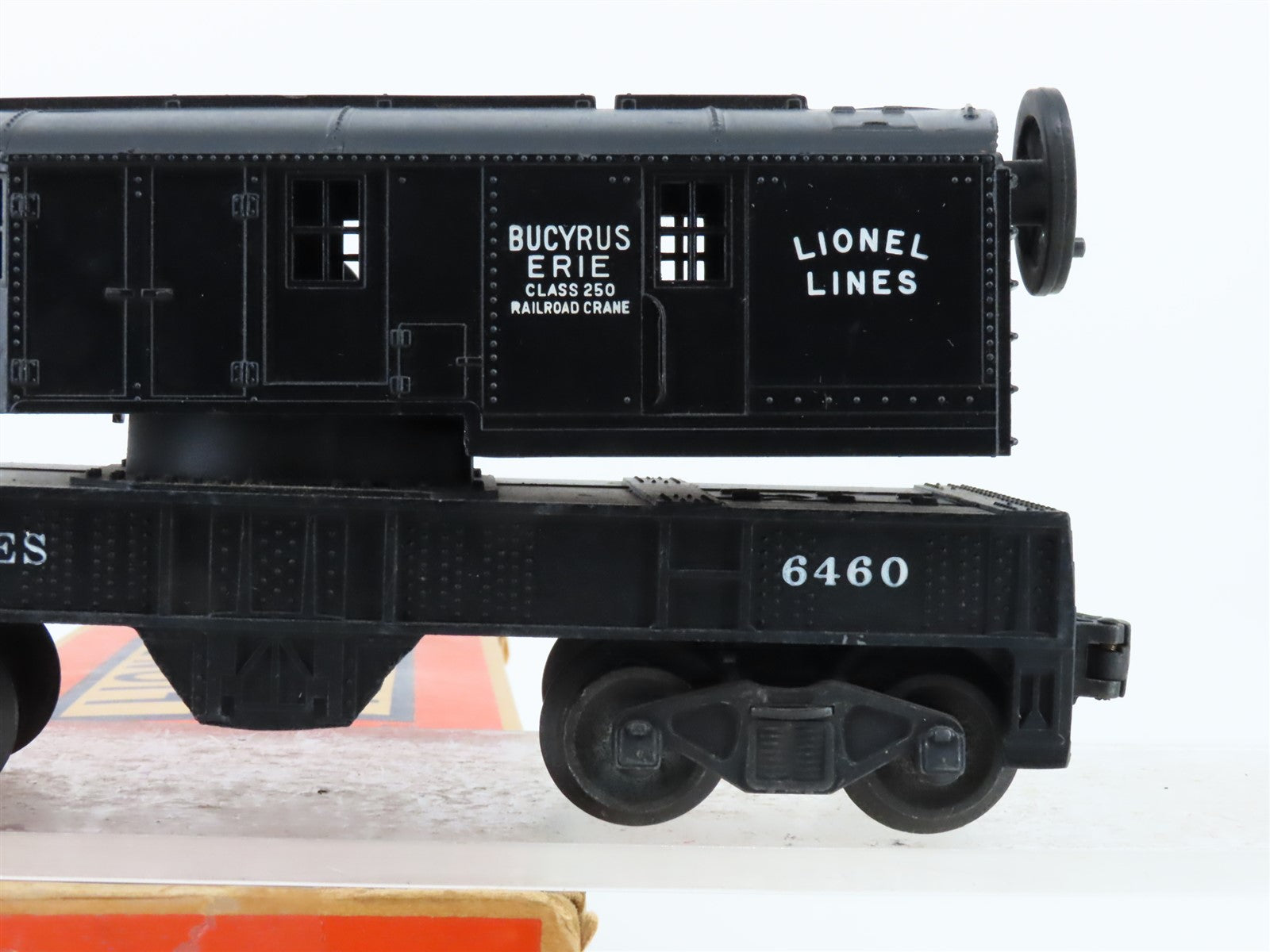O Gauge 3-Rail Lionel Lines 6460 Bucyrus Erie Class 250 Operating Crane Car