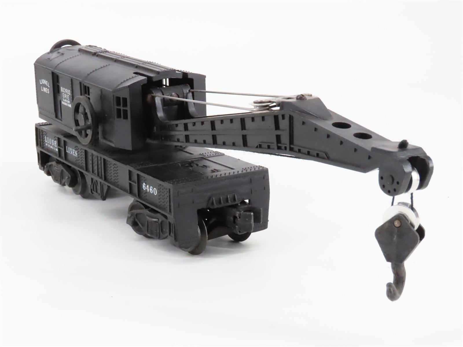 O Gauge 3-Rail Lionel Lines 6460 Bucyrus Erie Class 250 Operating Crane Car