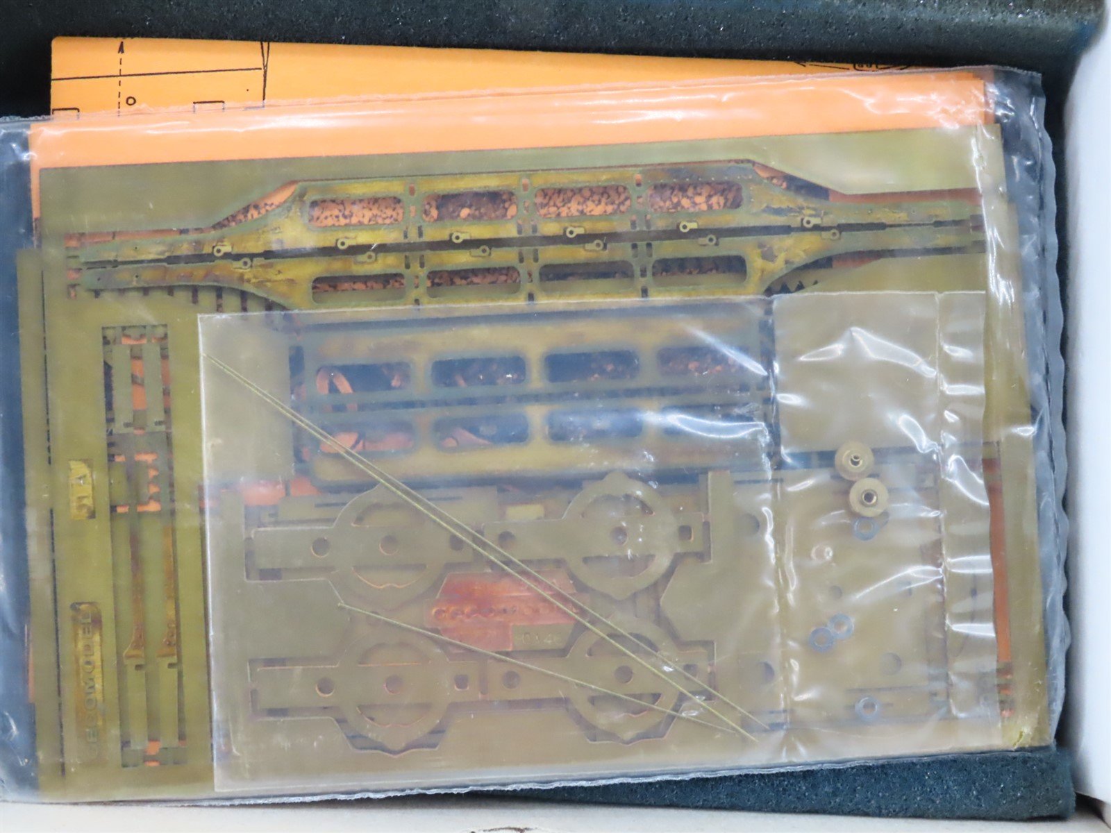 O 1:43 Scale 2-Rail Gecomodel BRASS Kit #51 Pechot Railway Artillery Platform