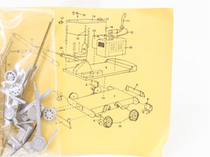 HO 1/87 Scale Wheel Works/Durango Press Kit 92-100 MoW Maintenance Equipment Set