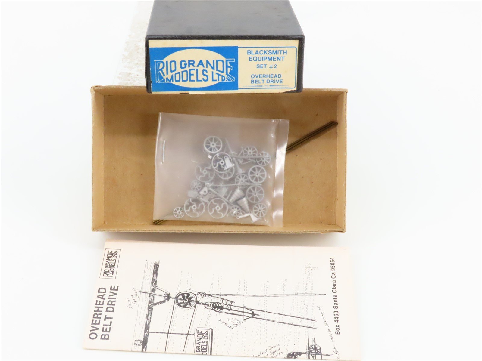 HO 1/87 Scale Rio Grande Kit Blacksmith Equipment Set #2: Overhead Belt Drive