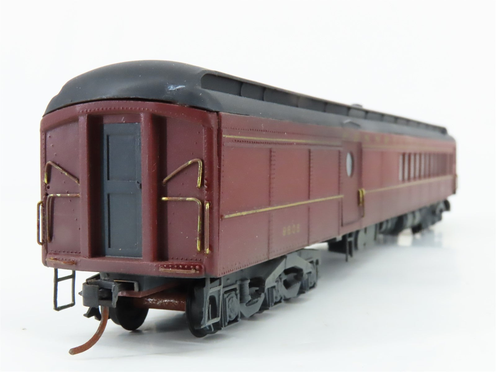 HO Scale Eastern Car Works 1002 PRR PB-70 Combine Passenger #9606 - Weathered