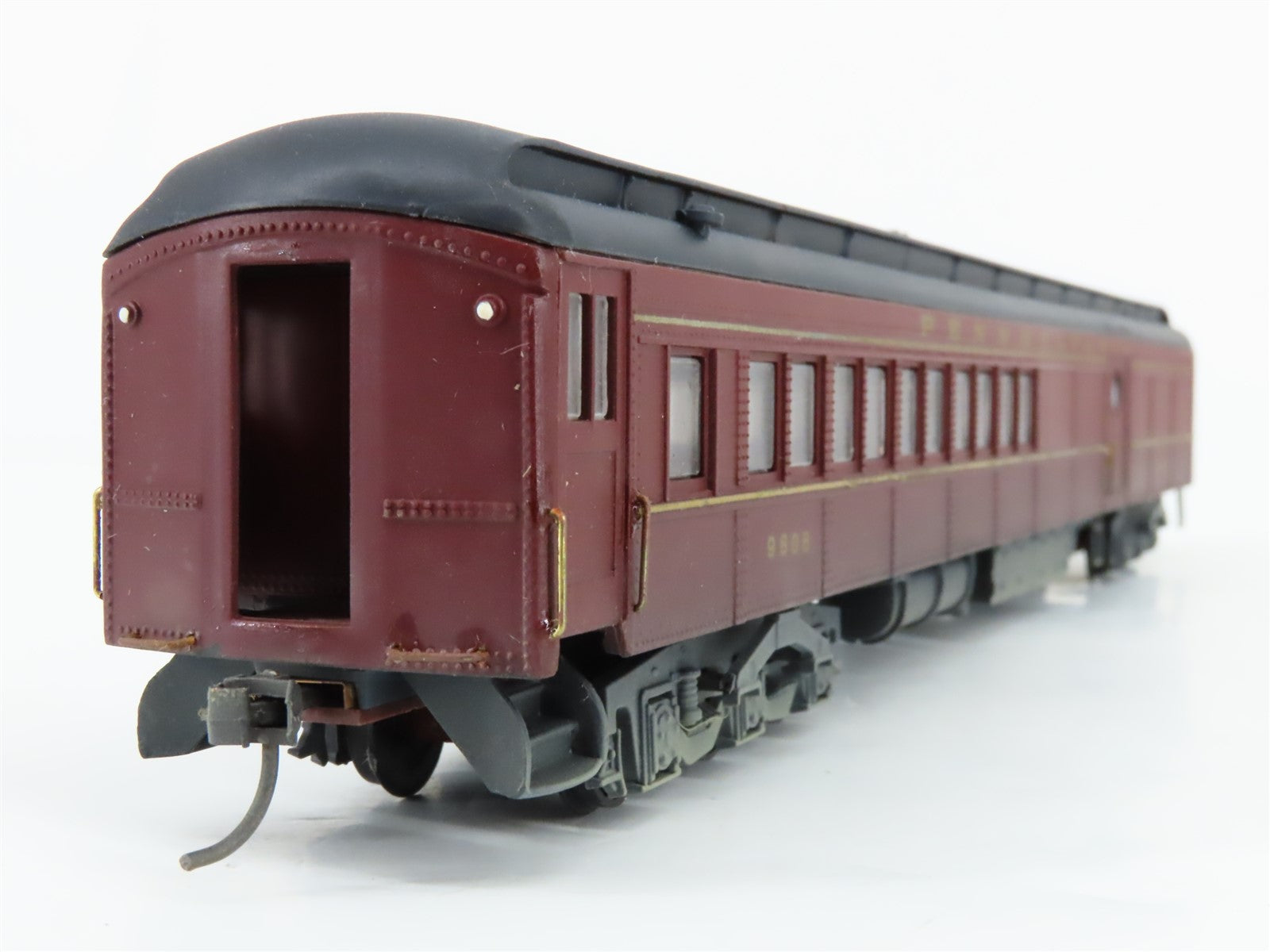 HO Scale Eastern Car Works 1002 PRR PB-70 Combine Passenger #9606 - Weathered