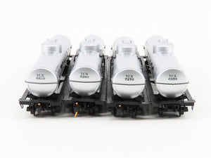 N Scale Micro-Trains MTL 99300008 TCX Texaco 39' Single Dome Tankcar 4-Pack