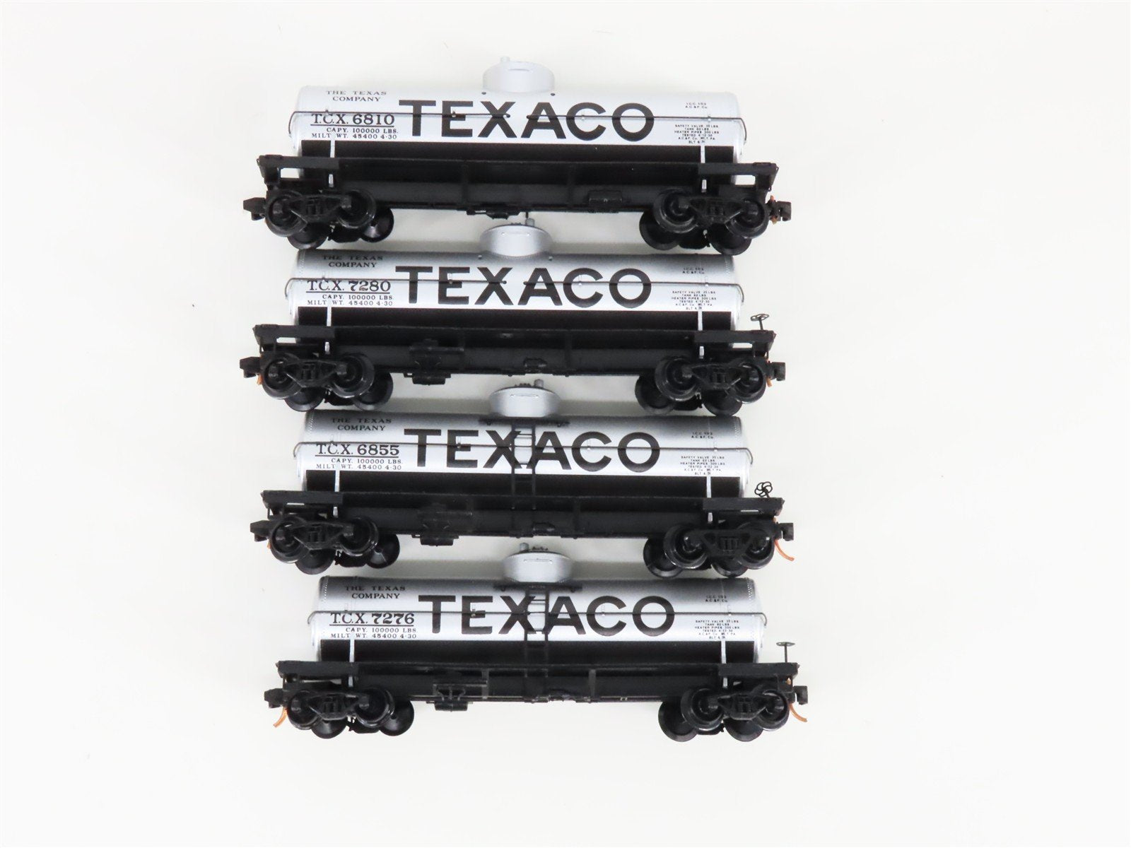 N Scale Micro-Trains MTL 99300008 TCX Texaco 39' Single Dome Tankcar 4-Pack