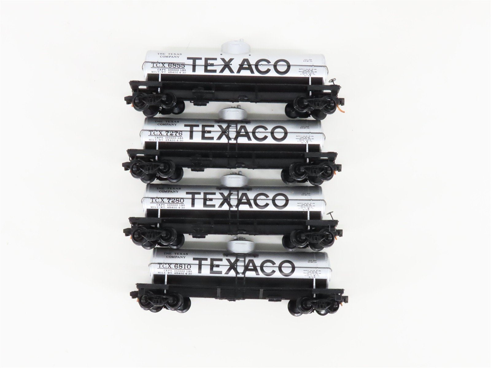 N Scale Micro-Trains MTL 99300008 TCX Texaco 39' Single Dome Tankcar 4-Pack
