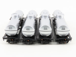 N Scale Micro-Trains MTL 99300008 TCX Texaco 39' Single Dome Tankcar 4-Pack