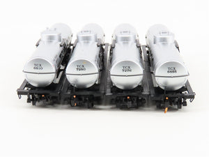 N Scale Micro-Trains MTL 99300008 TCX Texaco 39' Single Dome Tankcar 4-Pack