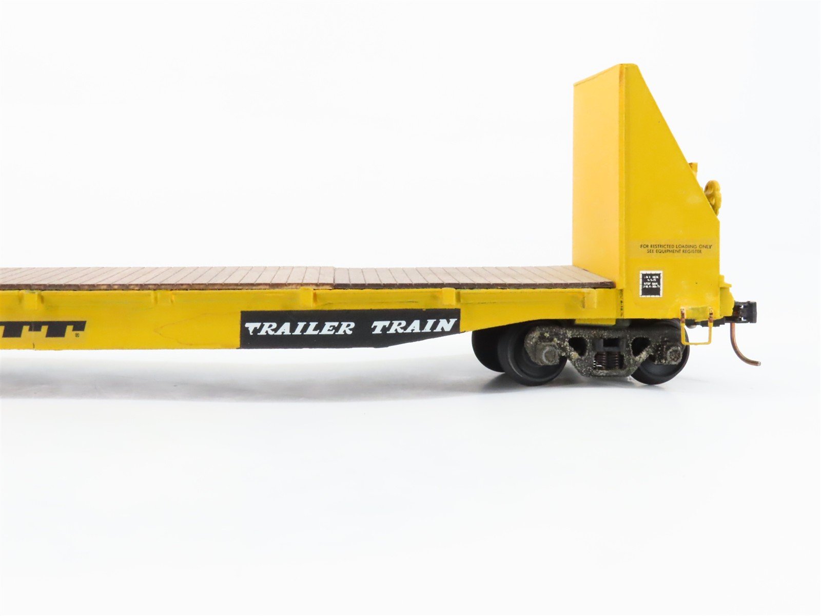 S Scale American Flyer ATTX Trailer Train Bulkhead Flatcar #850247 CUSTOM