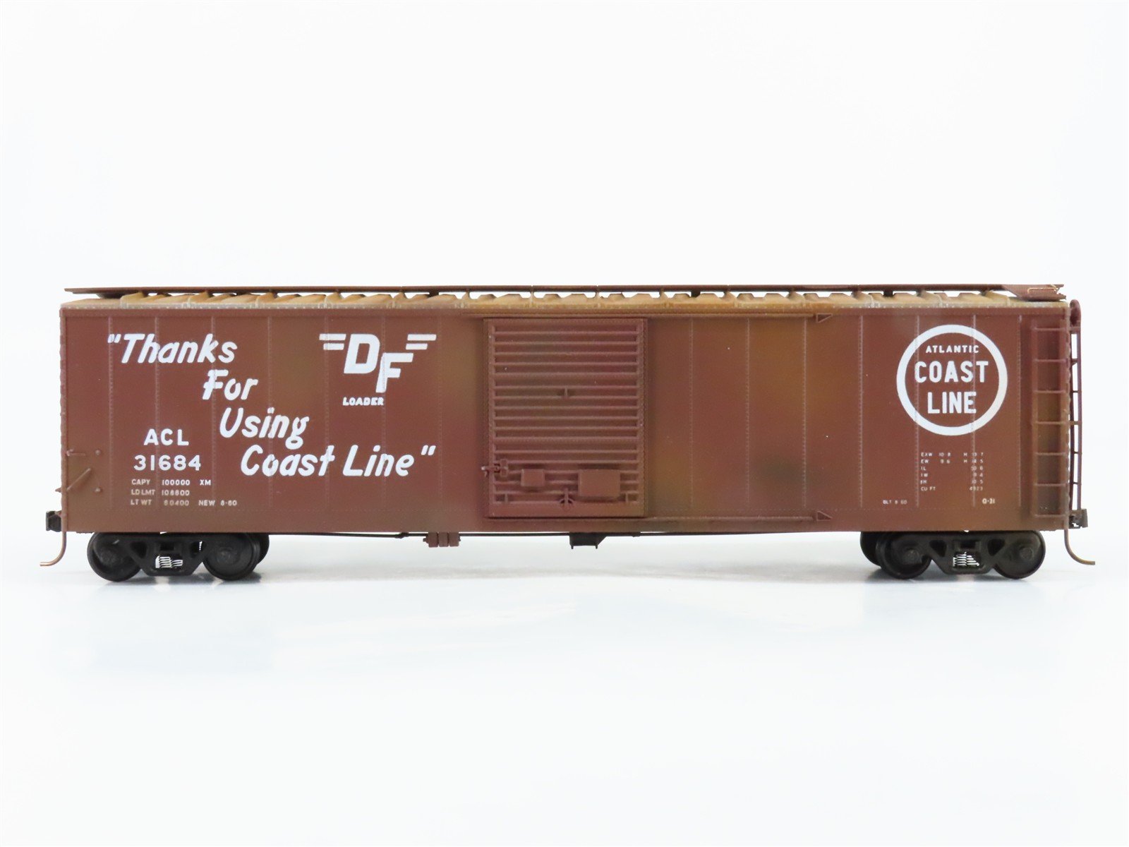 S Scale American Flyer ACL Atlantic Coast Line 50' Boxcar #31684 Weathered
