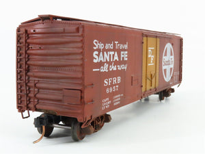 S Scale American Flyer SFRB Santa Fe 40' Boxcar #6957 Weathered