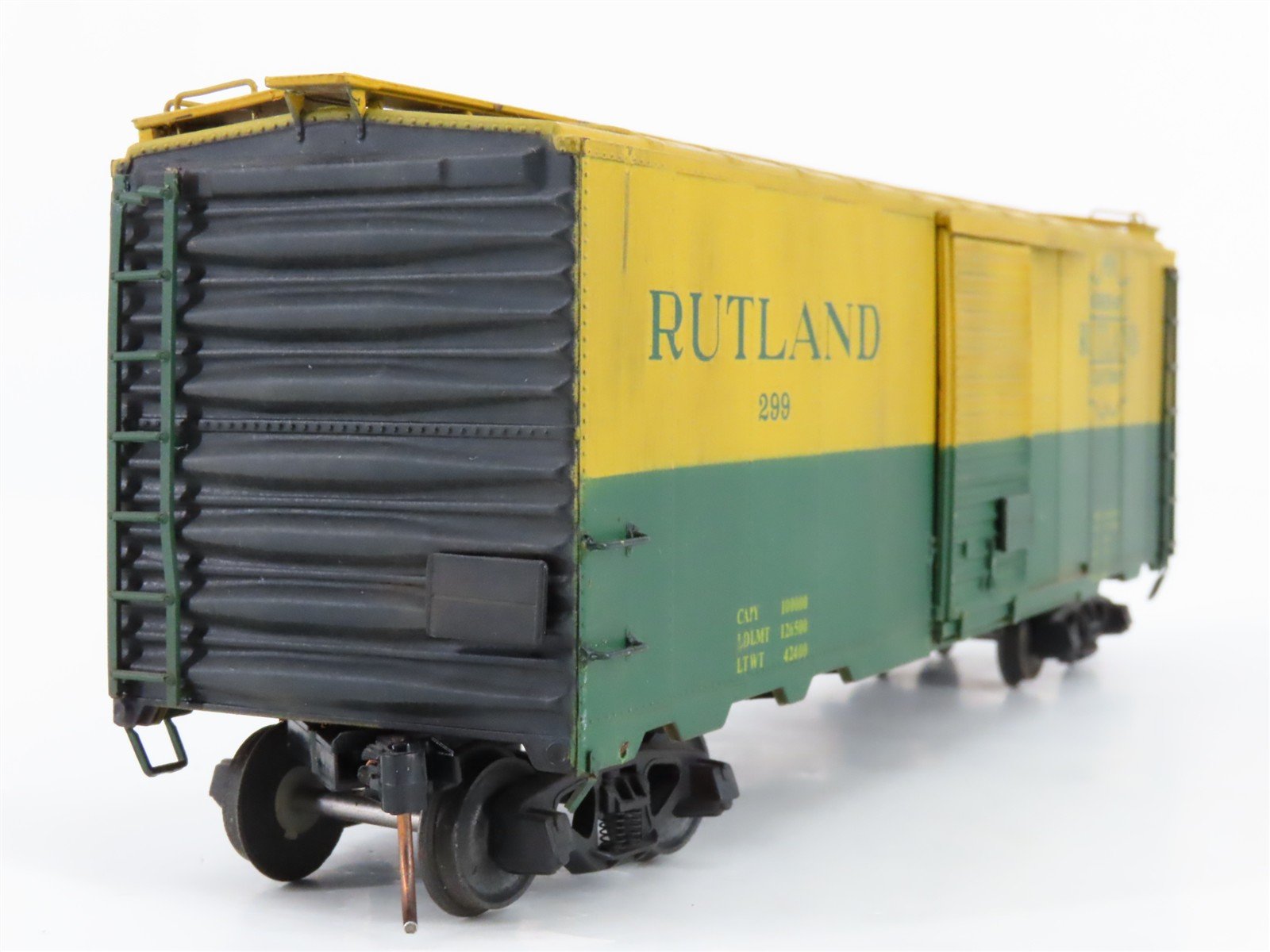 S Scale American Flyer RUT Rutland 40' Boxcar #299 Weathered