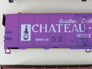HO Scale Train-Miniature Kit #8706 Wine Makers 40' Reefers 3-Pack