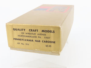 HO Scale Quality Craft 316 PRR Pennsylvania N6B Caboose Kit