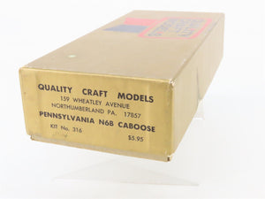 HO Scale Quality Craft 316 PRR Pennsylvania N6B Caboose Kit