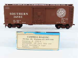 HO Scale Athearn / Campbell Road 250B SOU Southern 40' Steel Box Car #26503