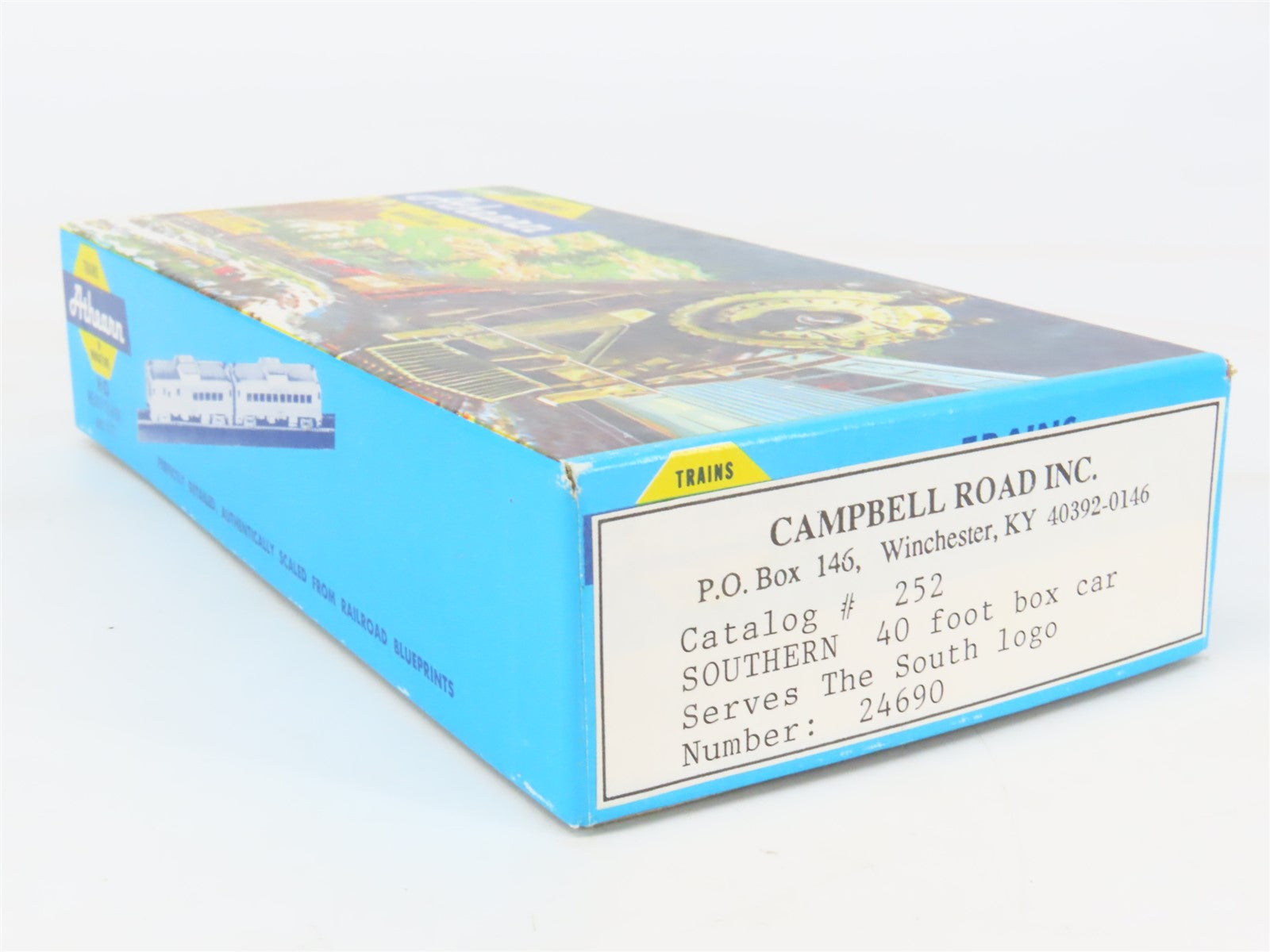 HO Scale Athearn / Campbell Road 252 SOU Southern 40' Steel Box Car #24690
