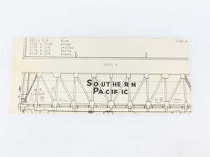 HO Scale Ambroid Wooden SP Southern Pacific Wood Chip Gondola #351600 - Custom