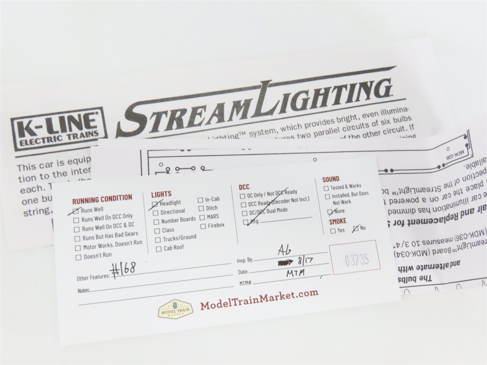O 3-Rail K-Line K-1730 LI Long Island Greensport Scoot Diesel Passenger Set