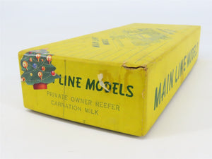 HO Scale Main Line Craftsman Kit URTC Carnation Milk Wood Reefer #23097