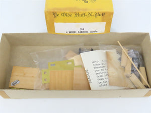 HO Scale Ye Olde Huff-N-Puff Kit #314 Undecorated 4-Wheel Center Cupola Caboose