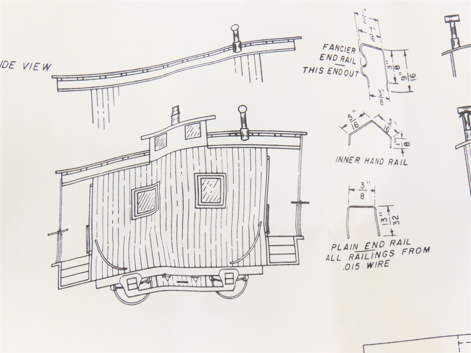 HO Scale Ye Olde Huff-N-Puff Kit #314 Undecorated 4-Wheel Center Cupola Caboose