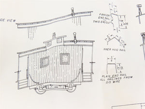 HO Scale Ye Olde Huff-N-Puff Kit #314 Undecorated 4-Wheel Center Cupola Caboose