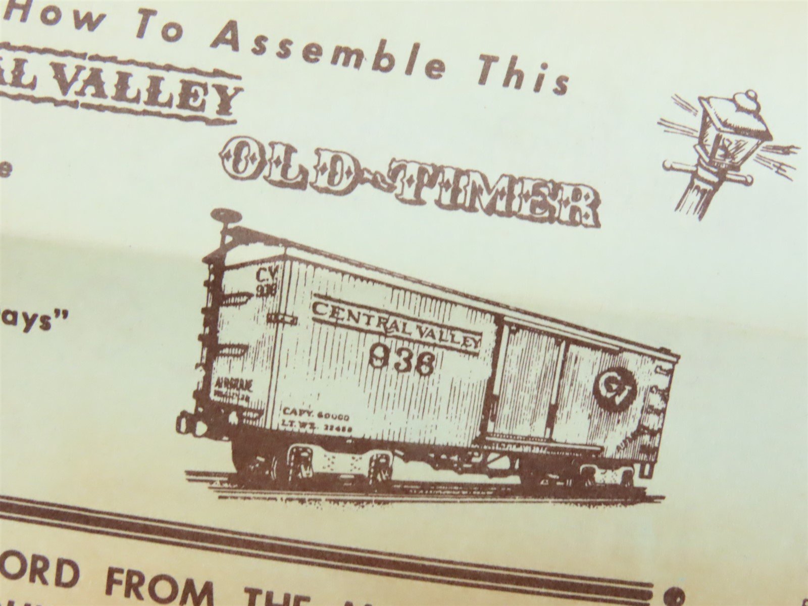 HO Scale Central Valley Craftsman Kit #B-96 Cutler & Savidge Lumber Box Car #1
