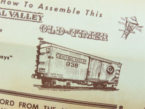 HO Scale Central Valley Craftsman Kit #B-96 Cutler & Savidge Lumber Box Car #1