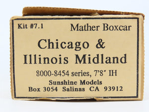 HO Scale Sunshine Models Resin Kit #7.1 Undecorated C&IM Mather Box Car